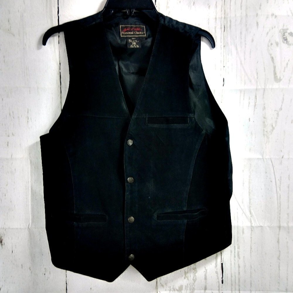 John L Blair Personal Choice Leather Vest Size L